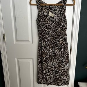 NWT Ann Taylor Sleeveless Animal Print Dress SZ 8